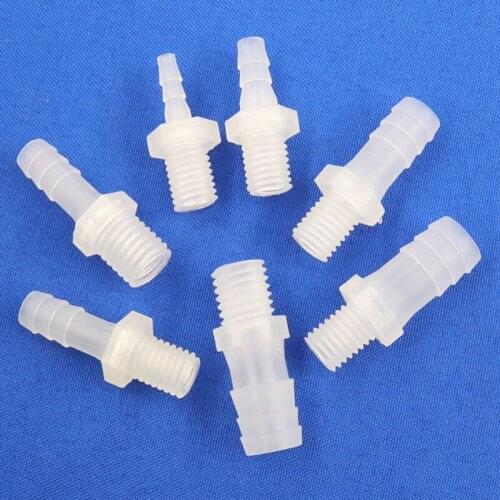 5~50pcs M10 M12 Thread To 4~12mm PP Pagoda Direct Connector Irrigation System Water Pipe Hose Joints Aquarium Fish Tank Adapter