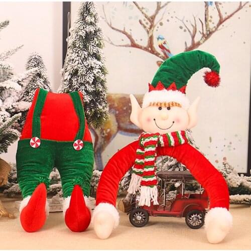 Christmas Decoration Christmas Tree Hanging Ornament Elf Doll Toy Santa Claus Xmas Gifts Christmas Home Decor