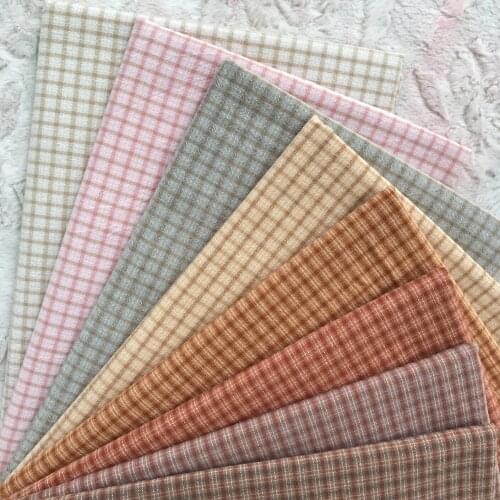 DIY Japan Little Cloth group Yarn-dyed fabric,for sewing Handmade Patchwork Quilting , stripe dot Random 50*70cm Cotton