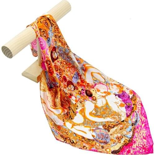 Natural Silk Scarf Women Bandana Female Hair Scarf for Women Silk Head Scarf Fashion Womens Square Silk Neck Scarf Hot Spring