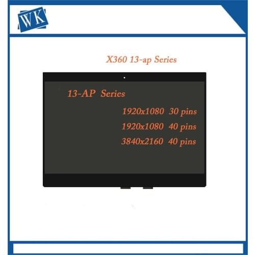 13.3 inch FHD LED LCD Touch Screen Assembly For HP Spectre x360 13-AP 13-AP000 13-AP0031TU 13-AP0000NA 13-AP0000NS
