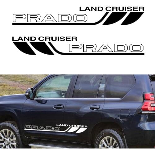 2 PCS/Set Universal Styling Car Stickers Whole Body Car Stickers Long Stripe Vinyl Waterproof For Toyota Land Cruiser Prado