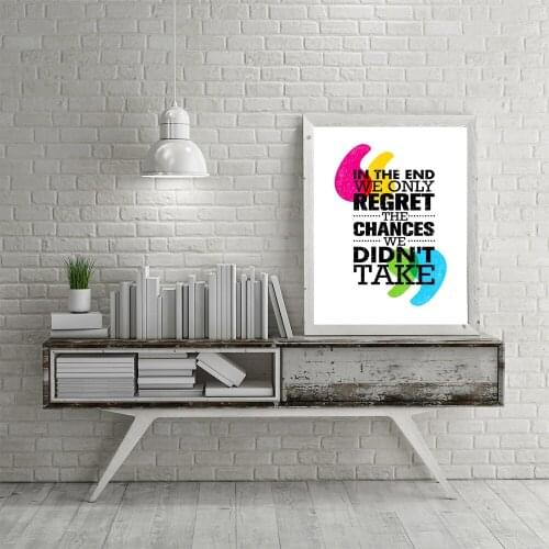 Unframed The Inspirational quotes Canvas Print painting Wall Picture Decor Art Poster For Study Room Home Decoration LZ877