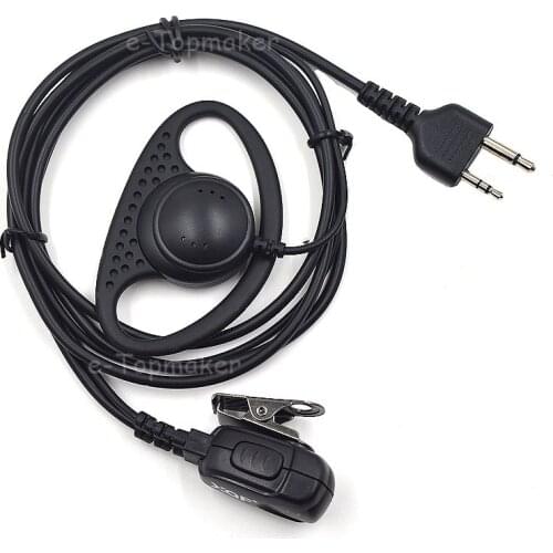 10Pcs 2-Pin Surveillance Earpiece Headset PTT for Midland Portable Radio GXT1000 GXT1000VP4 LXT118 VP G5 G6 G7 Accessories