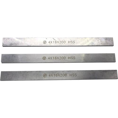 10pcs 4x16x200 HSS high speed steel turning tool 4*16*200 High speed steel woodworking knife White steel blade