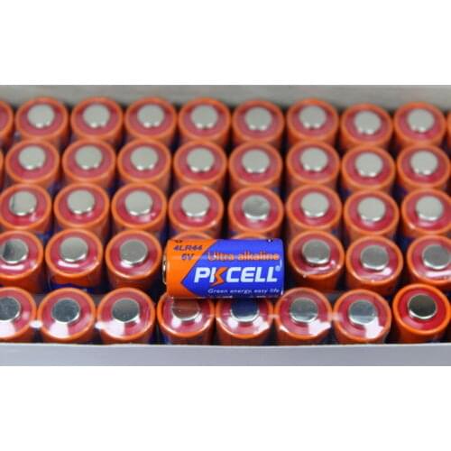 100pcs/lot 6V 4LR44 Battery 476A L1325 1325 Alkaline Battery Bateria Baterias Dry Primary Batteries for Dog Training Collars