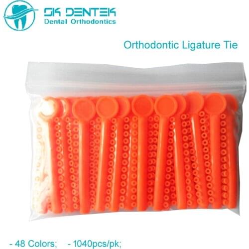1040pcs 1Pack Dental Orthodontic Ligature Ties Ultra Elastic Colorful Dental Rubber Bands Ortho Elastomeric Ligatie for Brackets