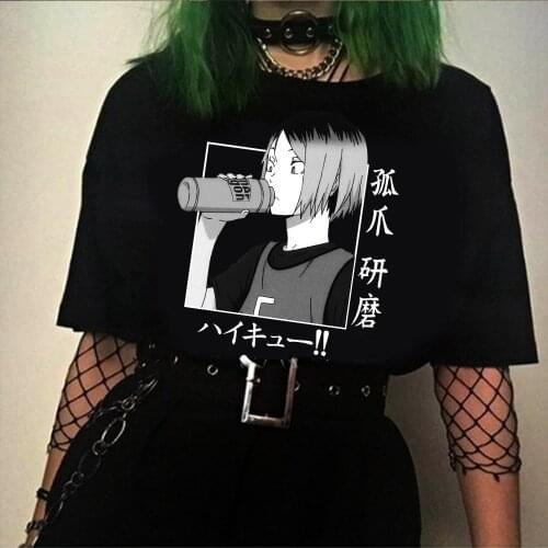 2021 Haikyuu Anime Mens T Shirt Tops Tees Kenma Kozume Teeshirt Tops Short Sleeve Casual Men Tshirts Harajuku