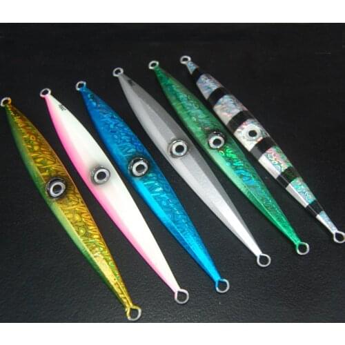 5PCS Slow Zebra Jig Deep Sea Fishing Jigging Glow Jigbait Spoon Lure Baits 40/60/80/100/150/200/250/300/400/500/600g