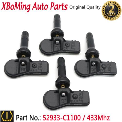 XBoMing 52933-C1100 TPMS Tire Pressure Monitor Sensor For Hyundai Creta IX25 I20 Tucson I40 IX35 Sonata 2014-2018 52933C1100