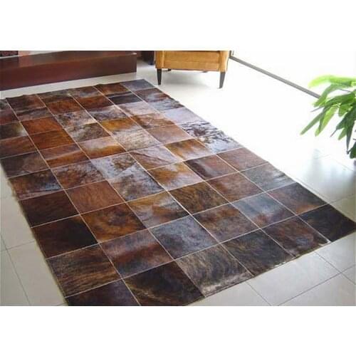 Free shipping 1 piece via DHL 100% natural genuine cowhide white leather rug