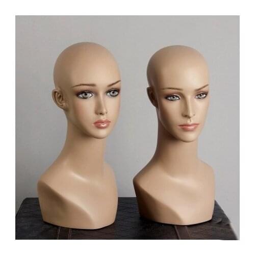 Free Shipping!! Best Quality Fashion Style Plastic Head Mannequin Head Maniqui On Promotion