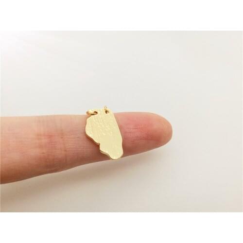 Outline Illinois State Bracelet IL State Geography Map Bracelet America USA State Map Chicago Bracelets for Hometown Gifts