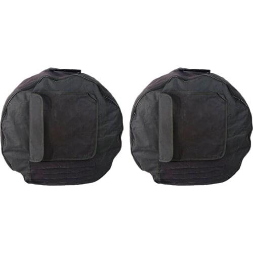 2x Padded Army Drum Bag Case Cover Protector for 24 Inch Bass Drum