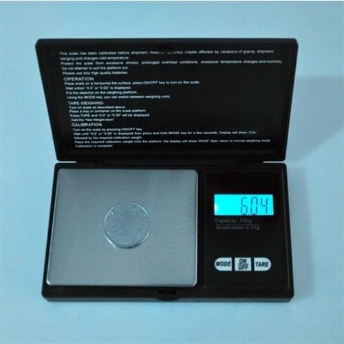 New Electronic LCD Display Mini Pocket Digital Jewelry Scale100g/0.01 Precision Weighing Scale Weight Scales Libra Balance