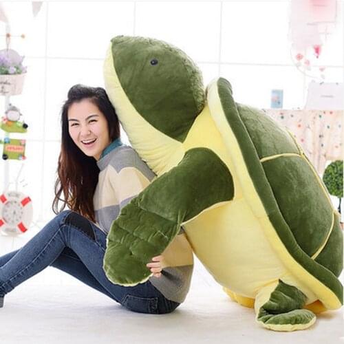 Fancytrader 150cm Huge Stuffed Soft Plush Giant Animal Turtle Cartoon Tortoise Toy One Piece Nice Kids Gift