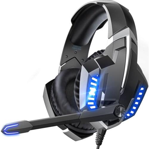 K18 Gaming Chicken Headphones Gaming Headset Stereo Headphone Over-head Earphone with Mic LED Light for PC Computer