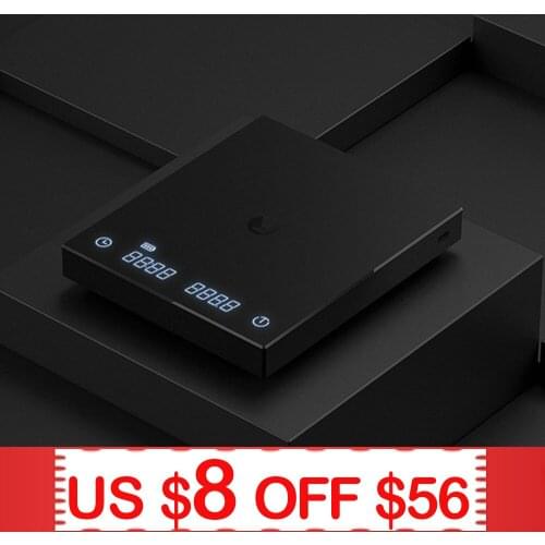 2KG/0.1g Coffee Scale Type-c Precision Coffee Pot Scale Home Portable Digital Kitchen Scale Waterproof Kit with Timer Smart Drip