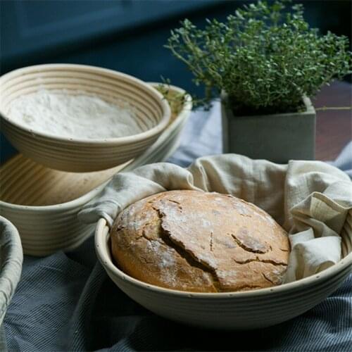 Creative Rattan Fermentation Wicker Dough Banneton Basket Baguette French Bread Mass Proofing Baskets Kitchen Baking Tools