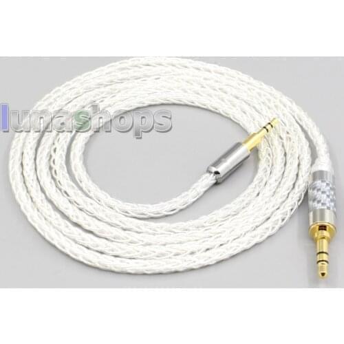 LN006531 8 Core Silver Plated OCC Earphone Cable For Creative live2 Aurvana Sennheiser PXC480 PXC550 mm450 mm550