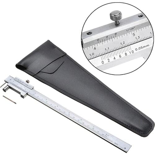 200mm Stainless Steel Vernier Caliper Scale Parallel Marking Gauge Vernier Caliper With Protective Bag 0.1mm Accuracy