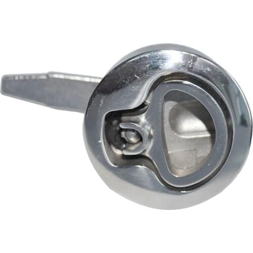 Marine 2" Round Boat Hatch Lift Ring Handle Flush Pull Slam Latches Lock Latch Hardware, Easy to Install