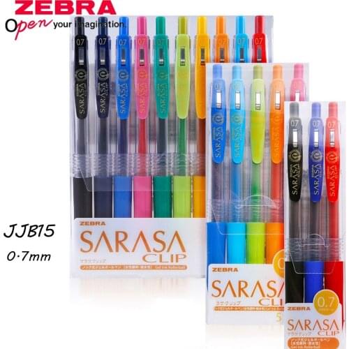 3/5/10 Color Set Japanese Zebra Color Gel Pen Set Student Hand Account Notes Cute Small Hresh Push Pen JJB15 Multi-Color