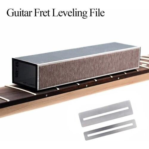 Guitar Fingerboard Luthier Tool Set Including Guitar Fret Crowning Luthier File, Fret Leveling Beam Sanding Leveler Beam