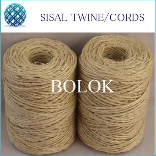 Natural color sisal twine string (dia.: 1.5mm, 1 ply twisted) (20PCS/LOT) 80m/spool used in cat wholesales