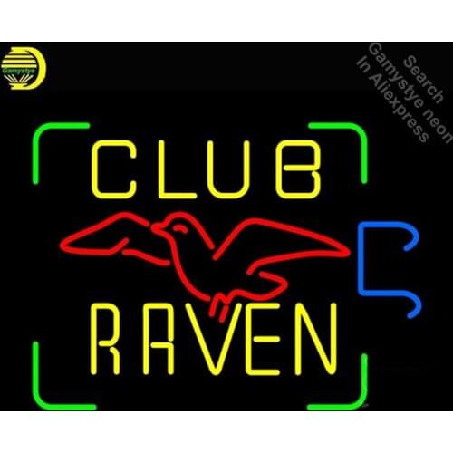 NEON SIGN For Club Raven Bird neon Light Sign Car Advertise Window for sale neon light Dropshipping retro neon LAMPS fluorescent