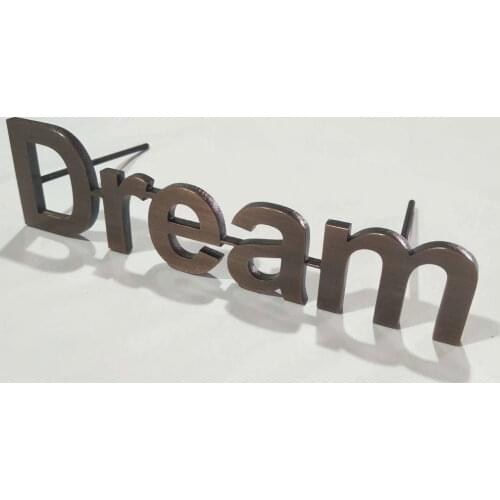 Retail Retro Signs Letters Metal Cut Solid Letters Polished SUS Advertising Signage Easy-mounting Wedding Store Decoration