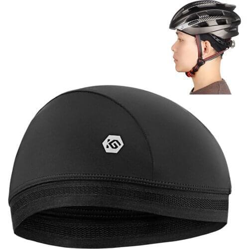 Bicycle Moisture Wicking Skull Cap Ice Skin Cap Balaclava Helmet Liner Cycling Beanie Mens Caps Accessories