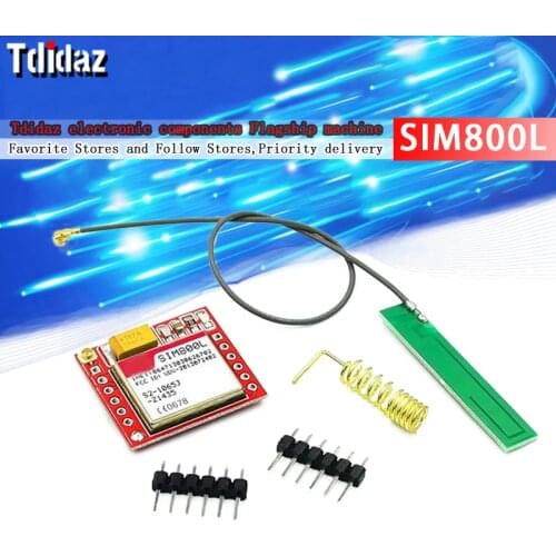 SIM800L GPRS GSM Module Micro SIM Card Core Quad-band TTL Serial Port Antenna PCB Wireless WIFI Board for Arduino Smart Phone