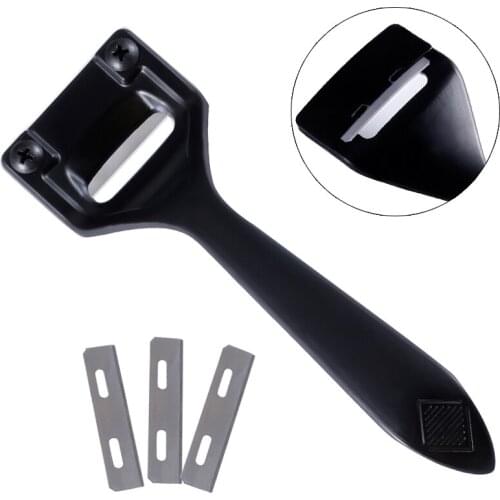 LMDZ Metal Leather Skiver,Sharp Skiver with Comfortable Grip,Convenient Leather Working Tool with Three Skiver Blades