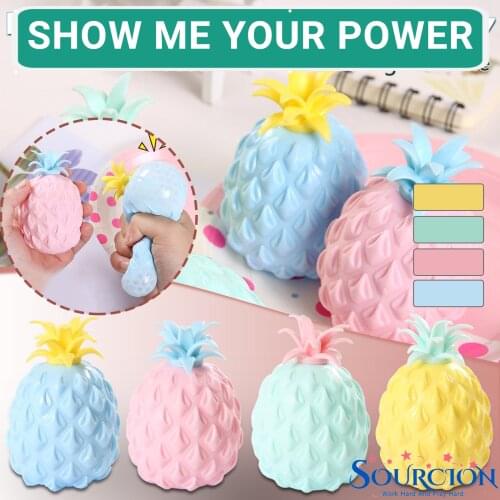 SWT Office Pressure Release Antistress Toy Simulation Flour Toy Pineapple Fidget Toy Stress Balls Decompression Toy For Children