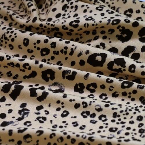 50cm*140cm Leopard Viscose Fabric For DIY Sewing Summer Dress Bed Sheet Rayon Patchwork Fabric Soft