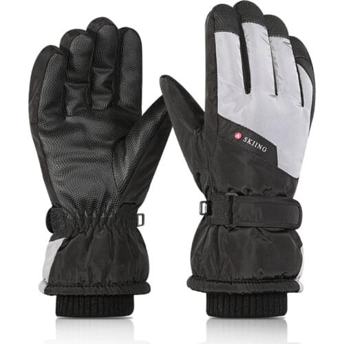 Winter Ski Gloves Men Women Thermal Snowboard Gloves Touchscreen Waterproof Warm Gloves For Skiing Skating Riding Thicken Glove