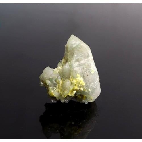 1PC Natural Green Ghost Phantom Skeleton Crystal Backbone Cluster Point Healing Rough Minerals Jewelry Making Home Decor