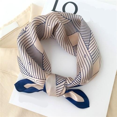100% Silk Square Scarf for Women Bandana Neck Hairband Spring Summer Small Scarves Fashion Lady Natural Foulard Kerchief Tie