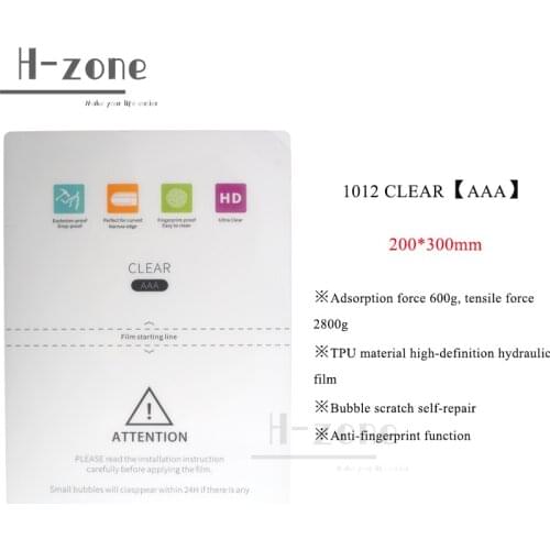 20pcs/50pcs MECHANIC A4 HD Hydraulic Film For IPad Front Screen Protector Ultra thin For S760 cutting machine with recharge code