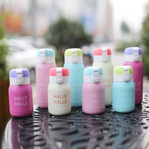200/380ml Non-slip Design Macaron Color Vacuum 304 Stainless Steel Vacuum Flask Macarons Mug Childs Gift Drop Shipping