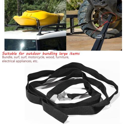 2.5mx25mm Car Luggage Tie-Down Car luggage Cargo Lashing Straps Zinc Alloy Nylon Buckle Strap Black Tension Rope