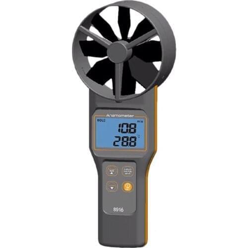 AZ8916 Digital Anemometer Wind Speed Meter Measures Air Velocity,Volume,Temperature Wind Speed
