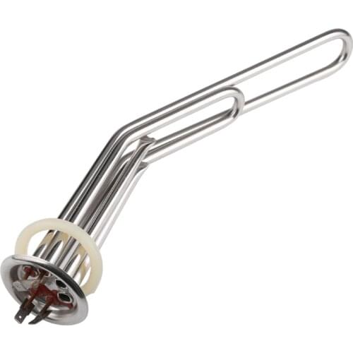 Isuotuo 63mm cap 220v 1500w electric water heater tube with 2 probes heating element boiler stainless steel heater parts