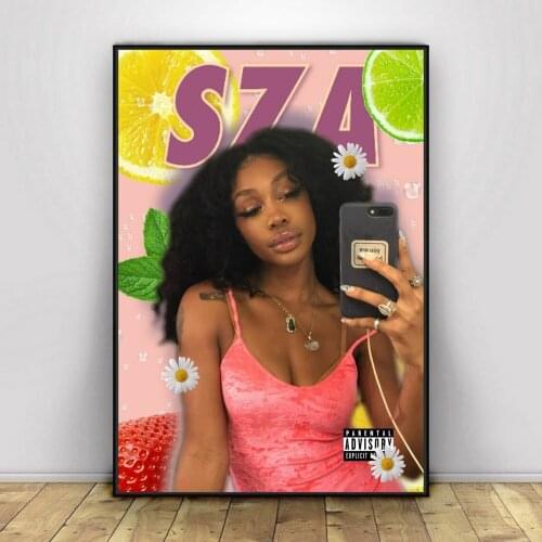 SZA Retro Poster Music Singer Star Canvas Poster Wall Painting Home Decoration ( No Frame )