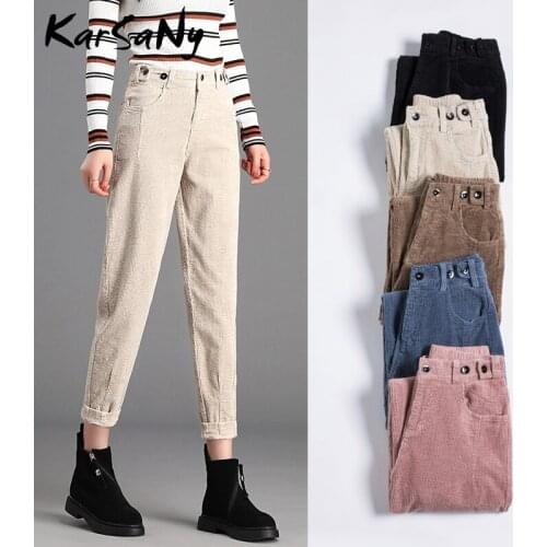 KarSaNy Women's Corduroy Trousers