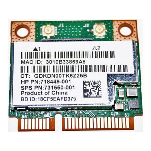 Card for HP Wireless Card 718449-001 731550-001 718451-001/697316-001 broadcom BCM943228HMB BCM943228 Half Mini PCIe Card