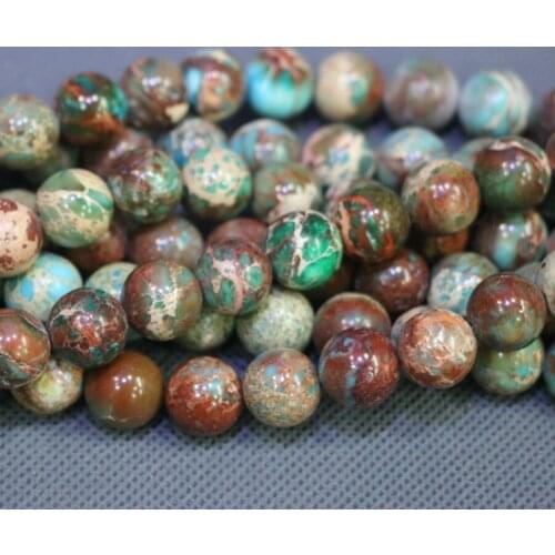 Kindgems, 10mm Red Stone Necklace Beads, Sediment Slice Loose Beads Drilled Slab Women Fashion Accessories Jewelry Making