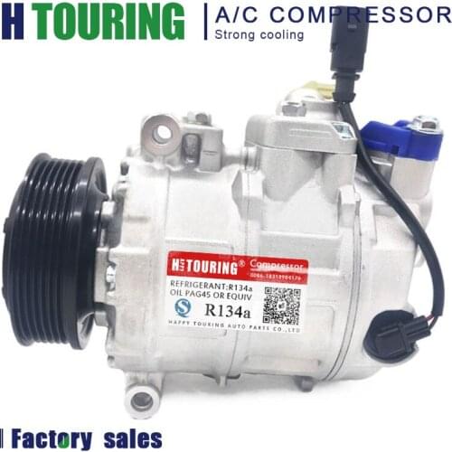 7SEU17C AC Compressor Car for VW Volkswagen AMAROK MULTIVAN RANSPORTER CARAVELLE Bus 2.0 TDI 7E0820803 7E0820803F 447150-1520