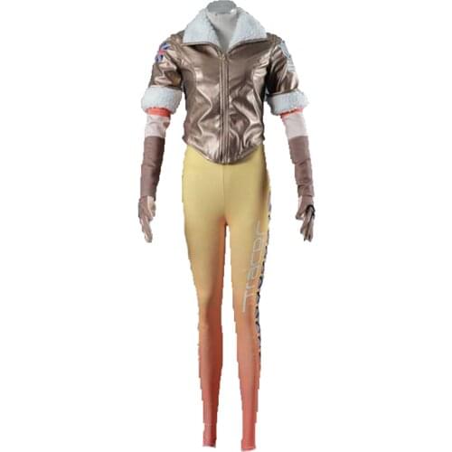 OW Tracer Lena Oxton Cosplay Costume Suit Outfit Adult Womens Halloween Carnival Cosplay Costume 11